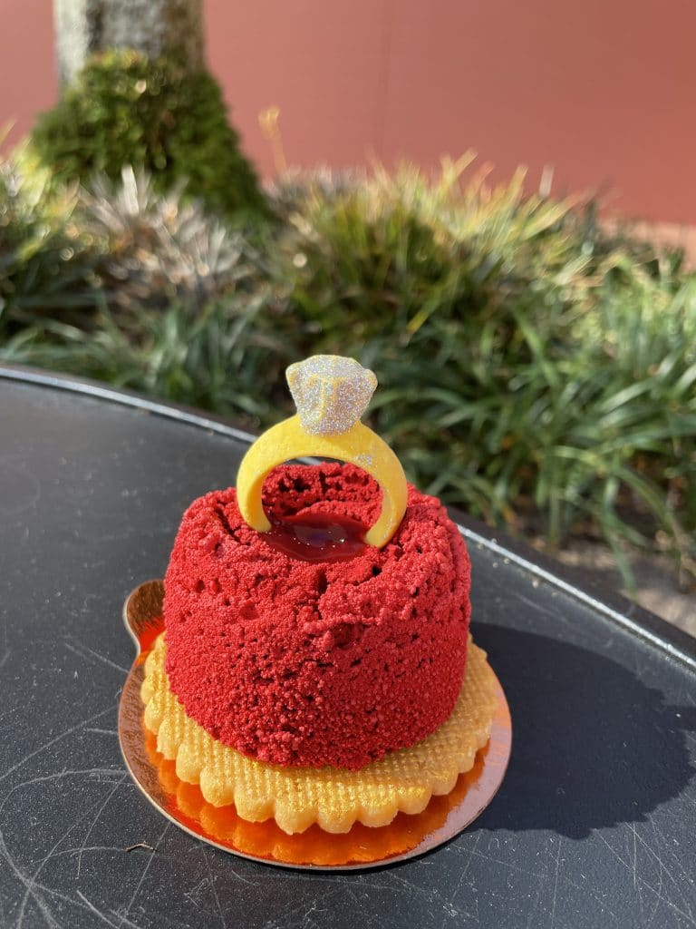engagement ring cake disney
