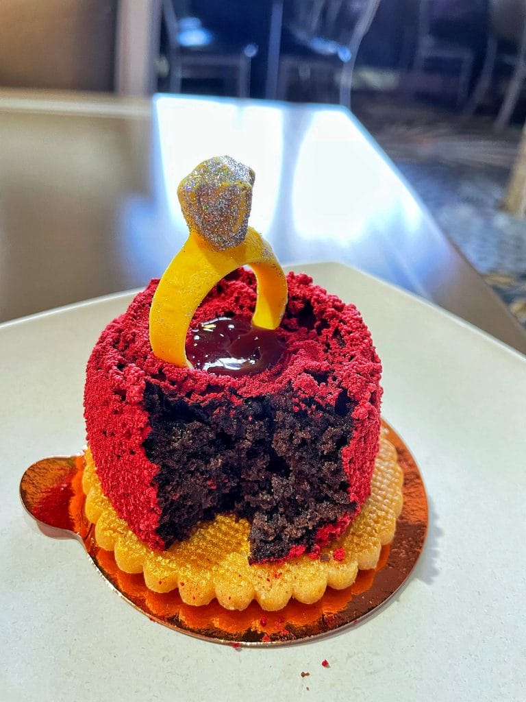 engagement ring cake disney