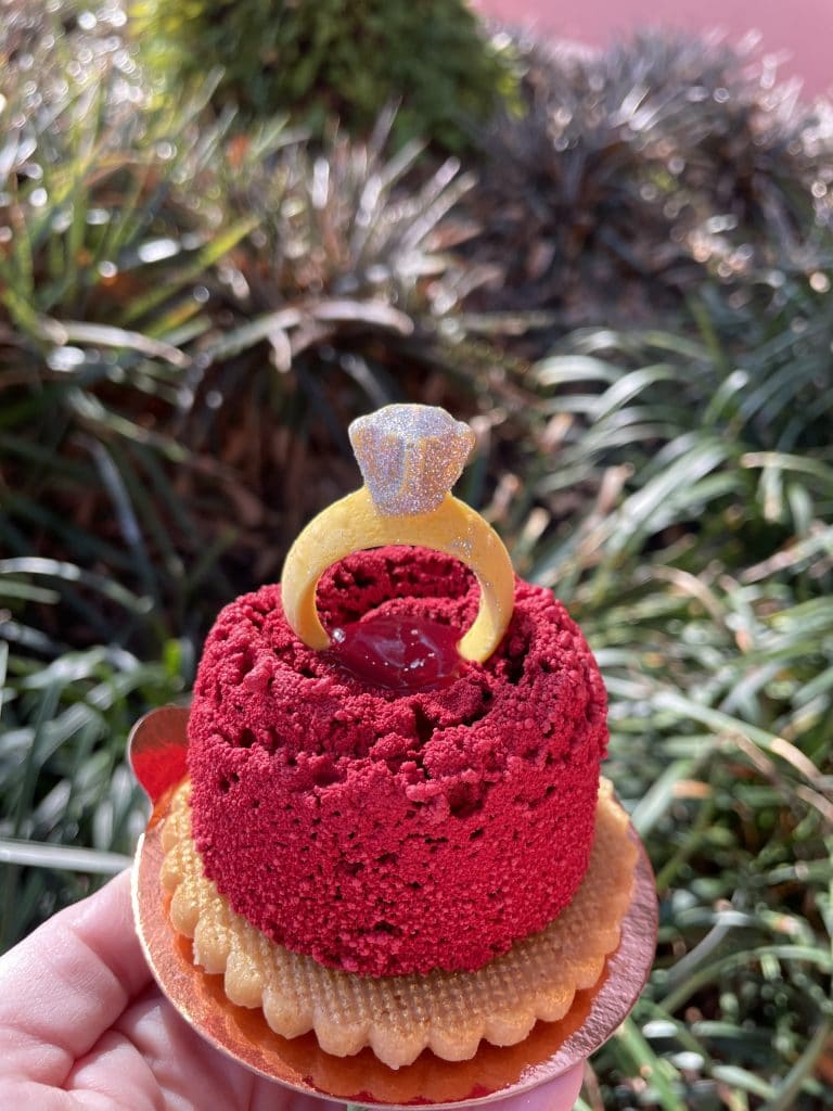 engagement ring cake disney