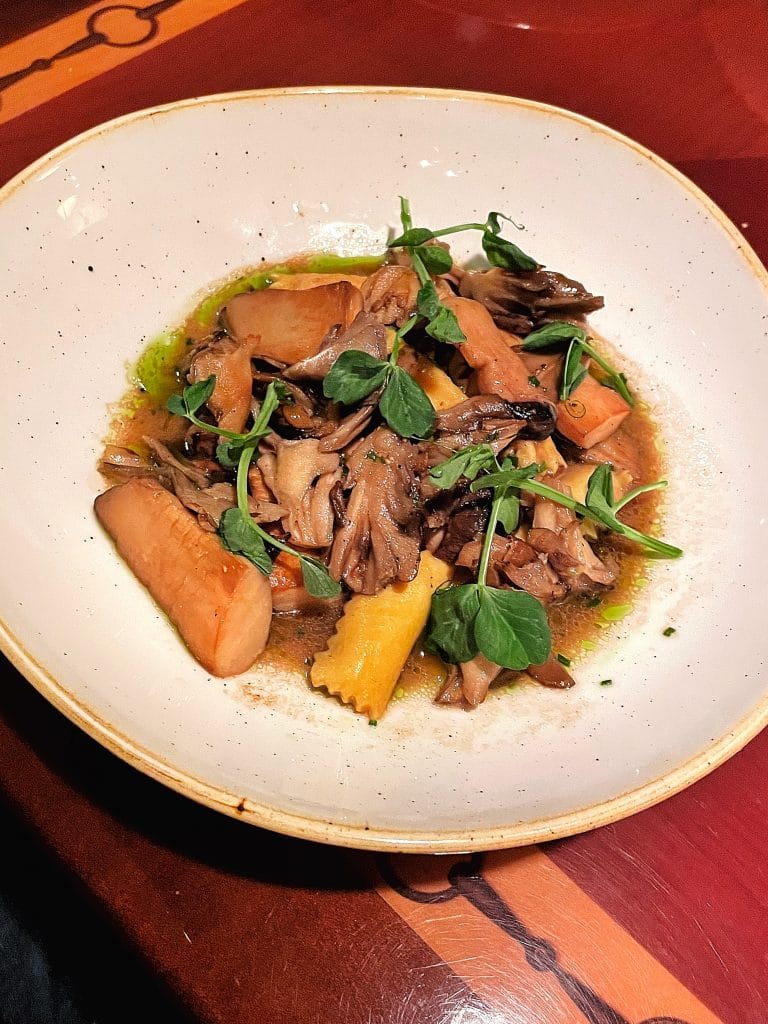 Vegan Carrot Agnolotti Turf Club