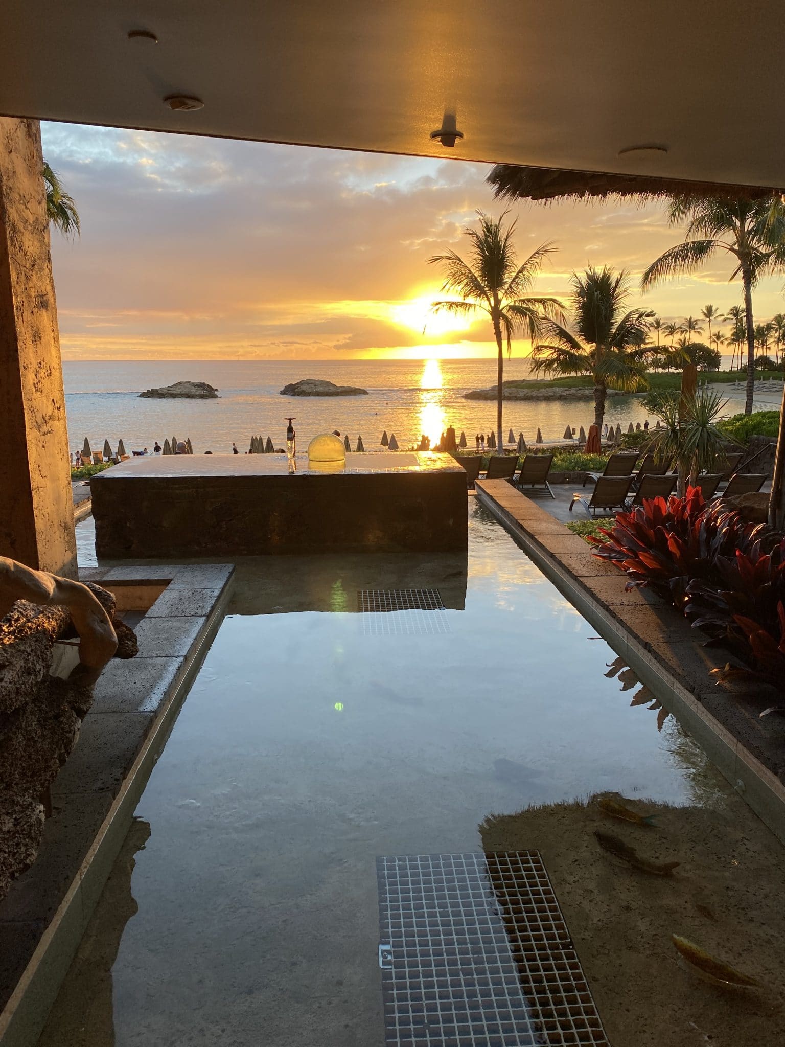 Disney Aulani sunset at Ama Ama