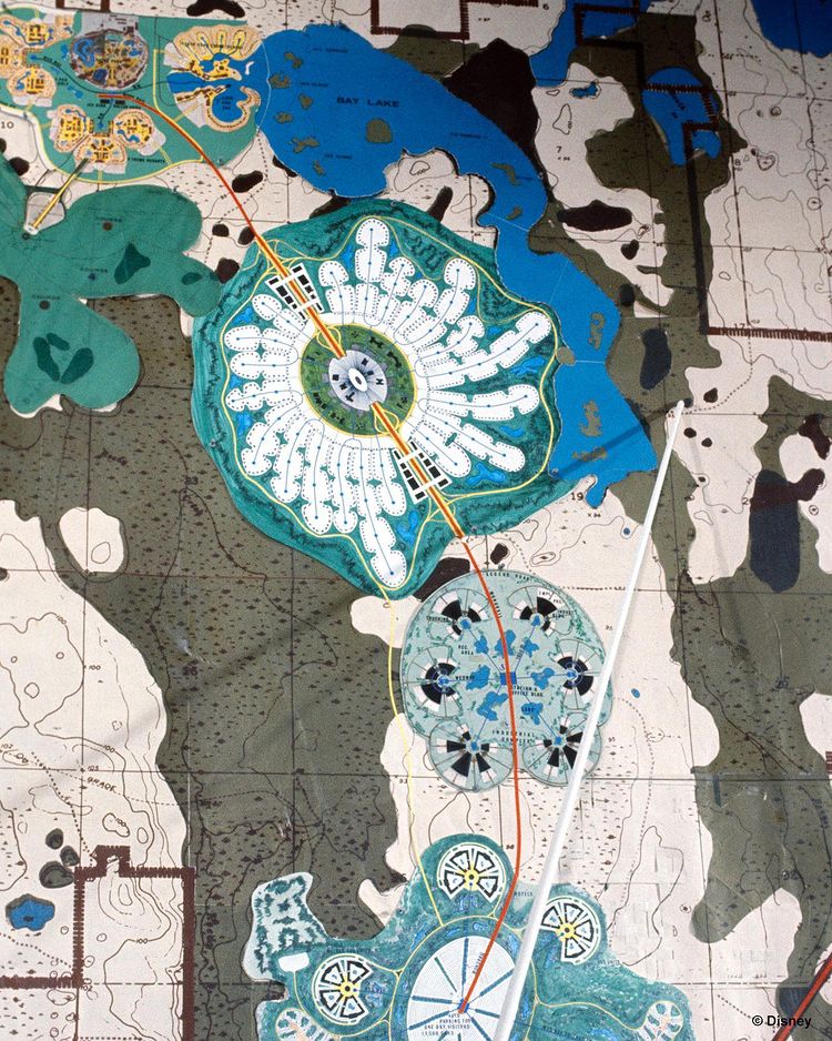 Walt Disney EPCOT map
