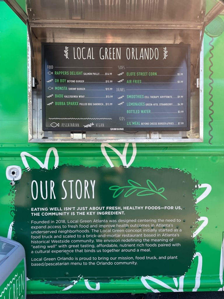 Local Green Orlando food truck