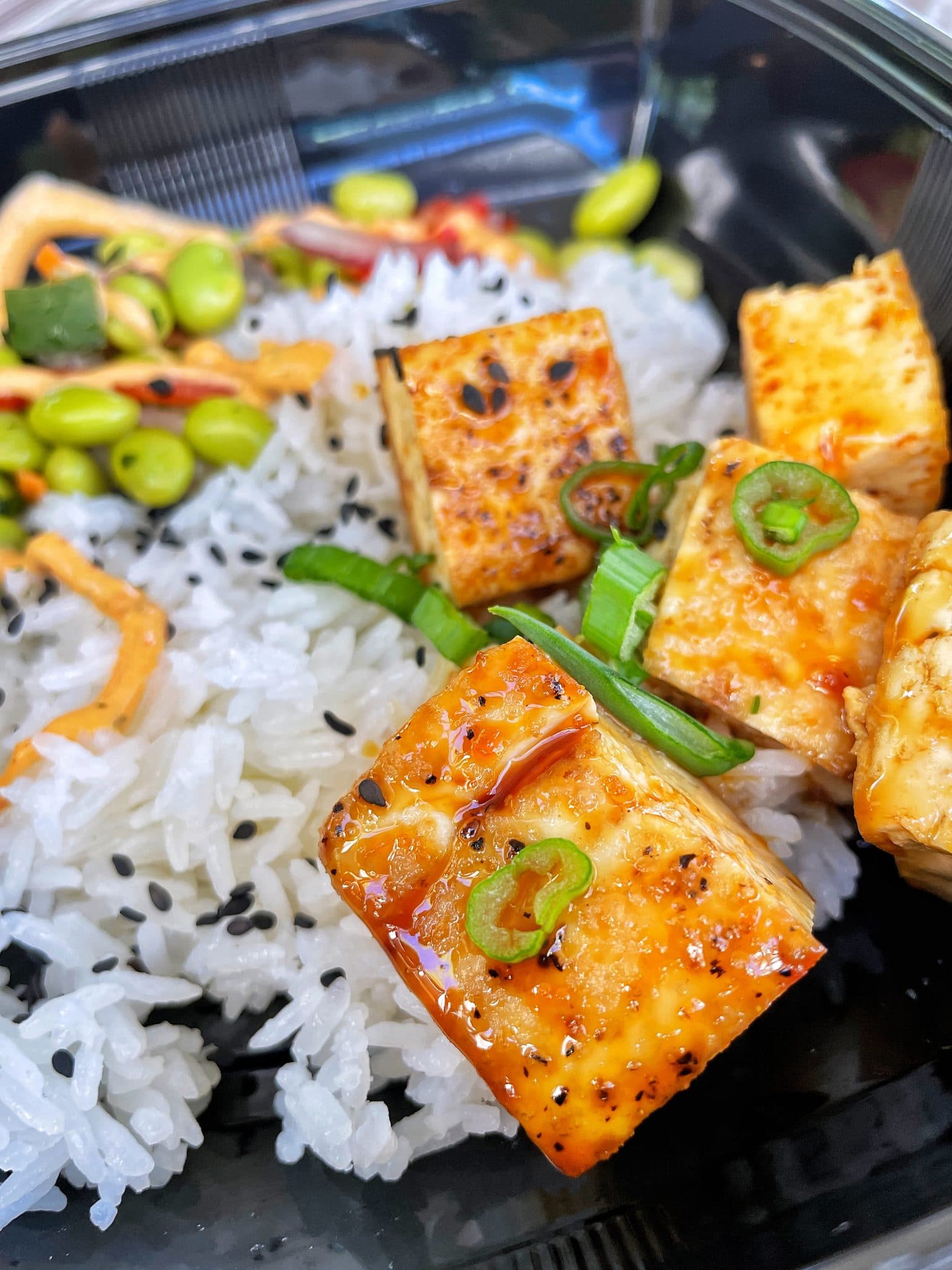 Vegan Teriyaki Tofu Bowl Backlot Express