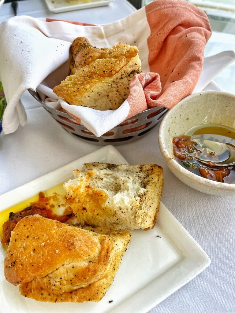 California Grill bread service