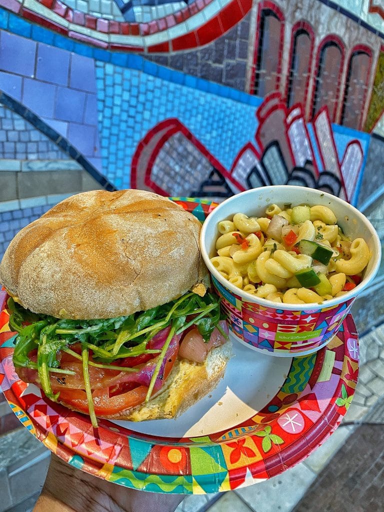 vegan Mediterranean Vegetable Sandwich Sunshine Seasons in EPCOT