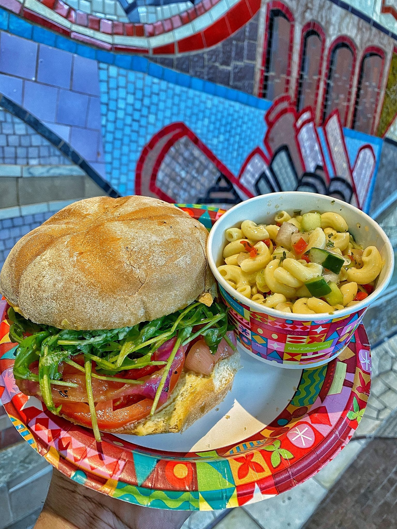 vegan Mediterranean Vegetable Sandwich Sunshine Seasons in EPCOT