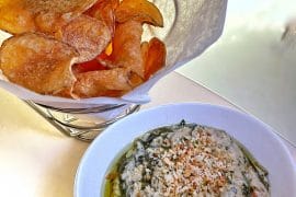 vegan spinach artichoke dip Sci-fi Dine-in Theater