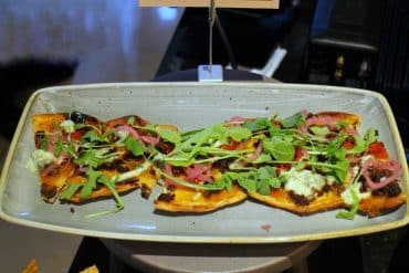 Villains Lair vegan Cosmic Plant Power flatbread