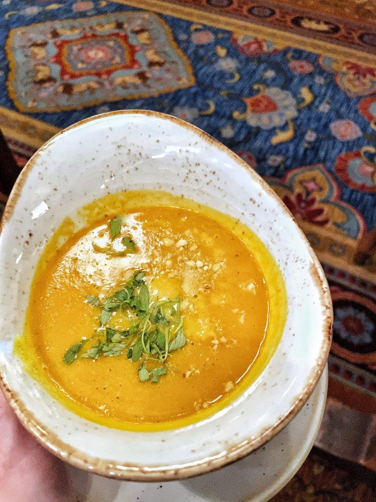 Carrot Ginger vegan soup Skipper Canteen