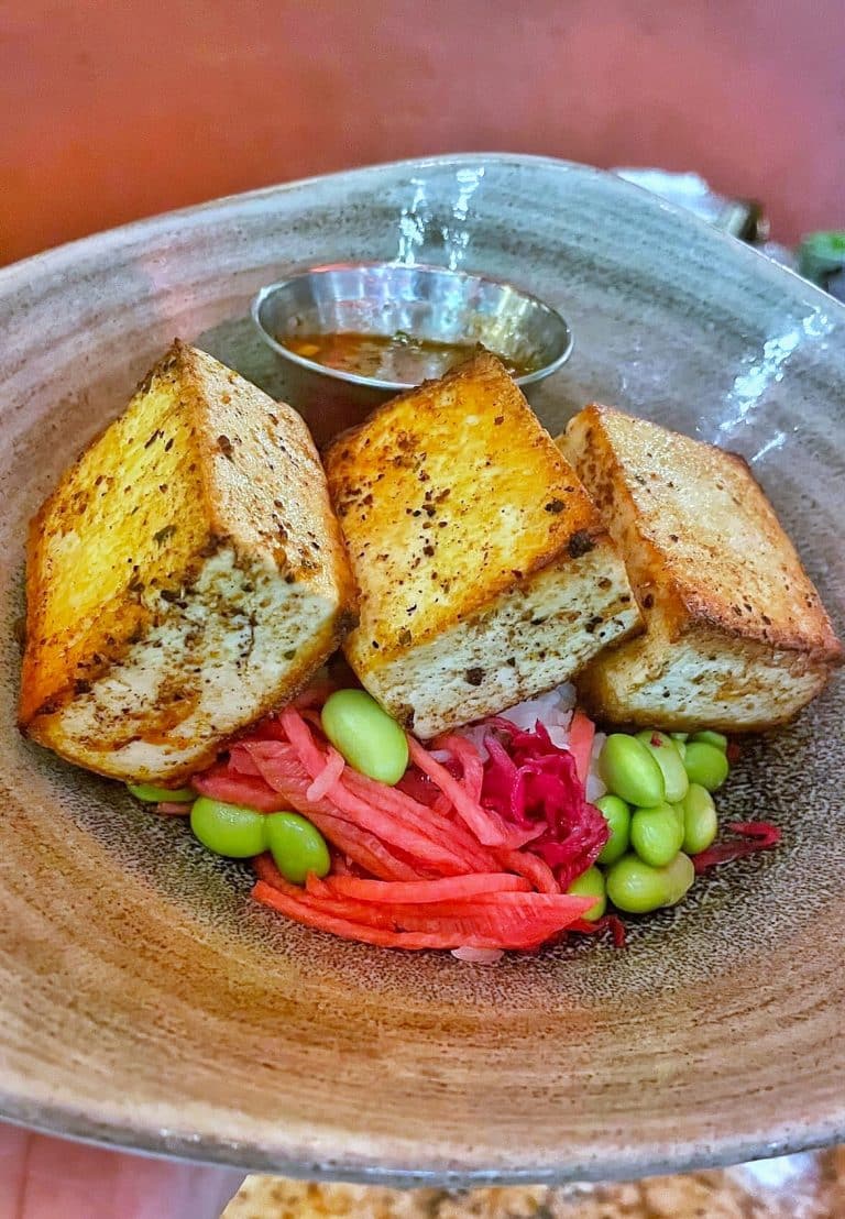 Modofied Vegan Tofu Poke Bowl Nomad Lounge