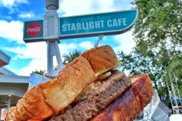 Plant-based vegan Patty Melt Cosmic Rays Magic Kingdom