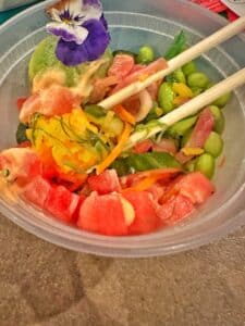 Typhoon Lagoon vegan Watermelon Poke Bowl