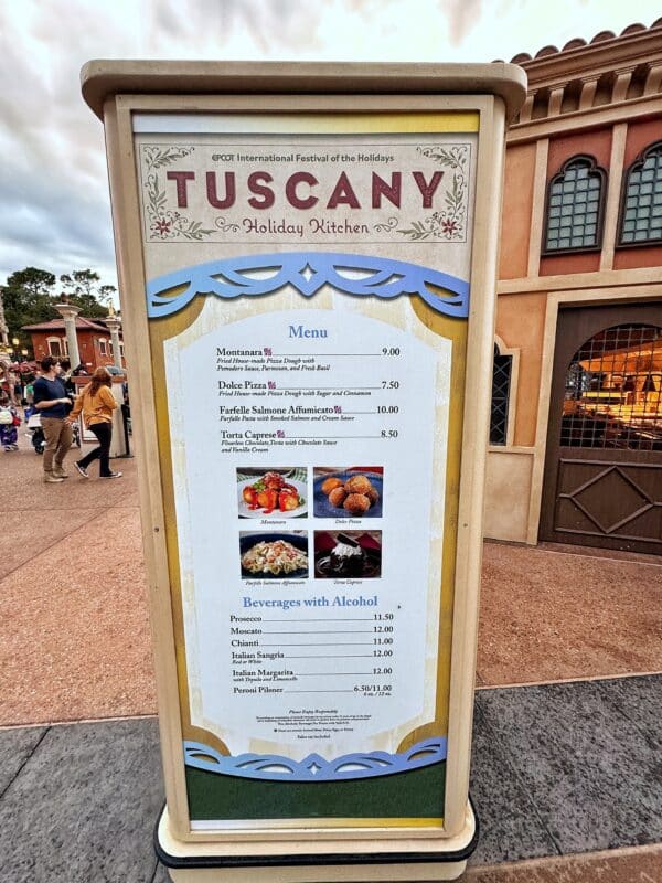 Tuscany Holiday Kitchen EPCOT 