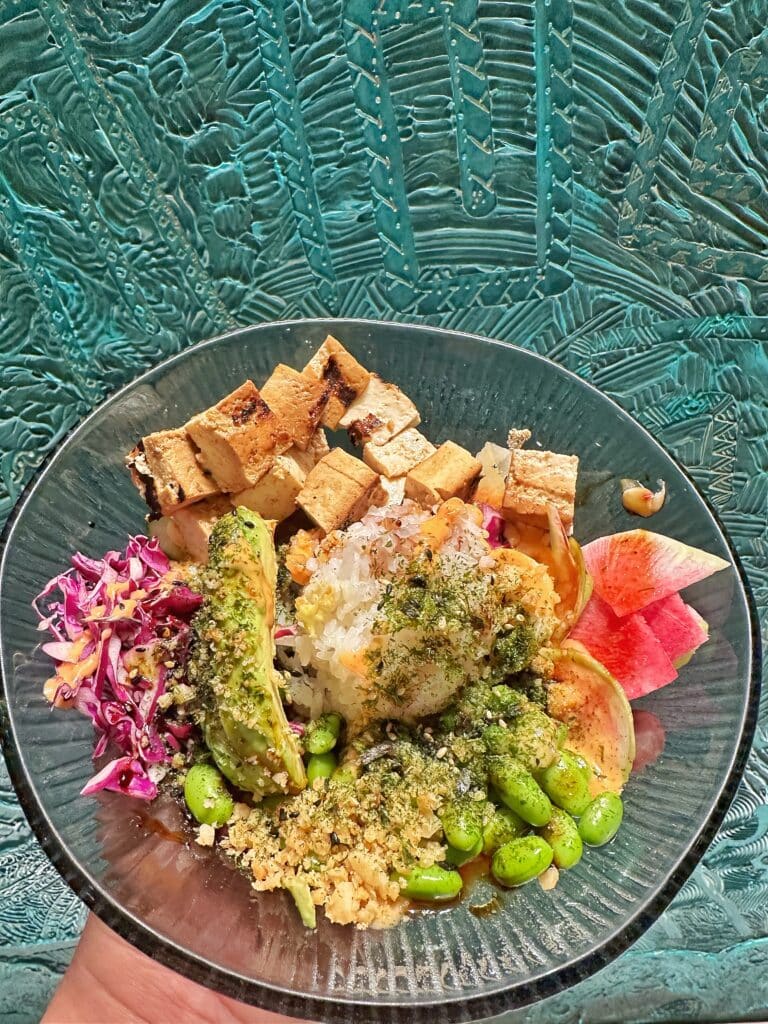 Wailulu Bar and Grill Vegan Tofu Poke Bowl