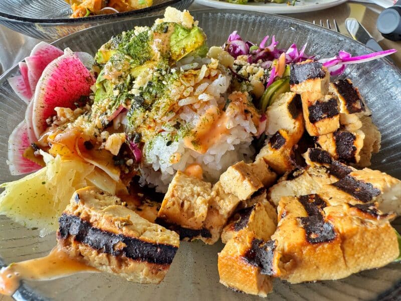 Wailulu Bar and Grill Vegan Tofu Poke Bowl