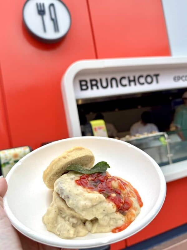 vegan sausage biscuit and gravy EPCOT Flower and Garden