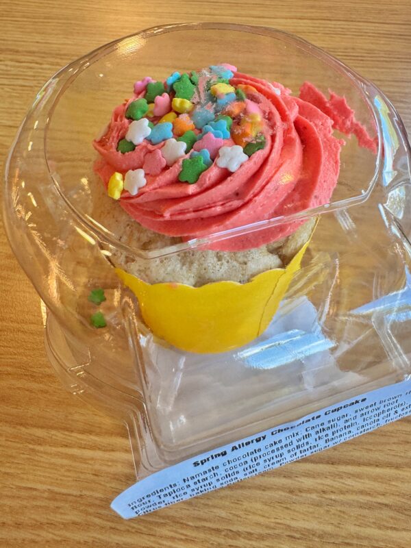 Strawberry Lemonade vegan cupcake