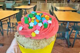 Strawberry Lemonade vegan cupcake Walt Disney World