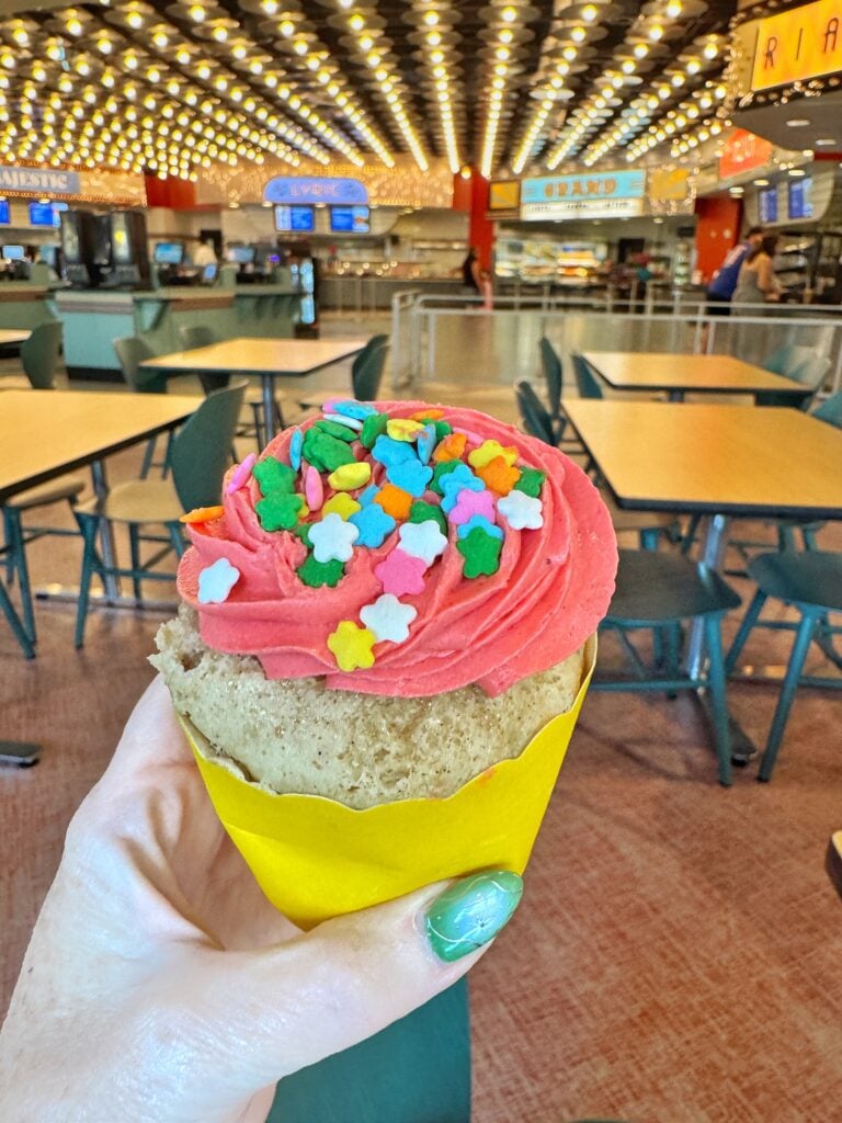 Strawberry Lemonade vegan cupcake Walt Disney World
