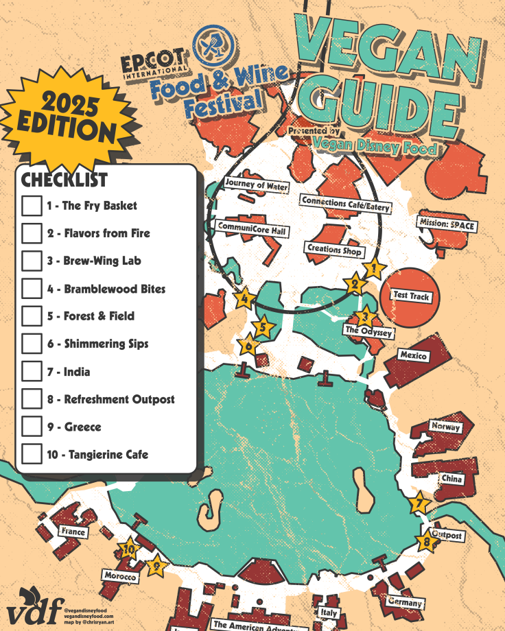 Vegan Food Checklist for EPCOT Food and Wine Festival