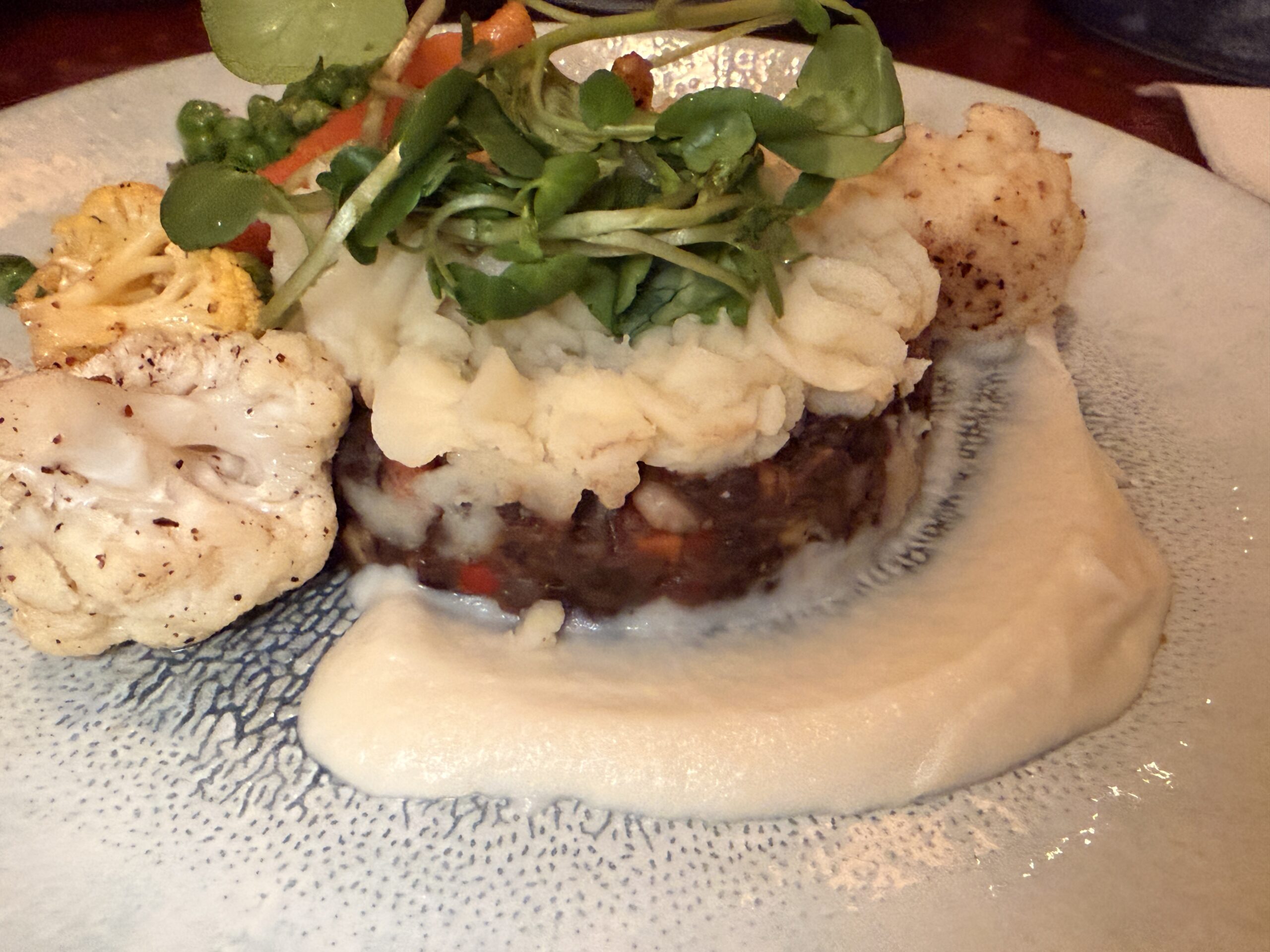 Vegan Shepherd's Lentil Pie Brown Derby