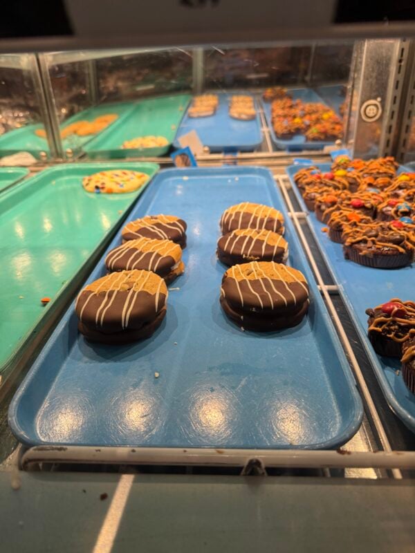 vegan chocolate chip cookie sandwich
