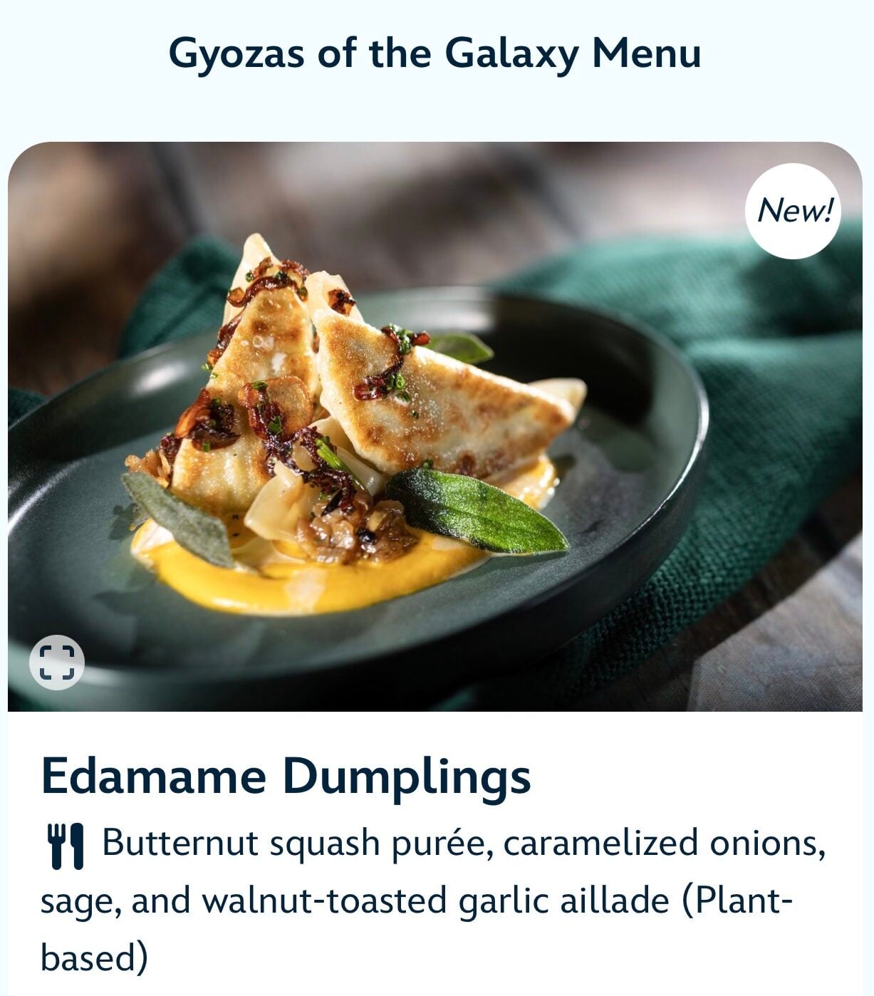 vegan Edamame Dumplings EPCOT 2026