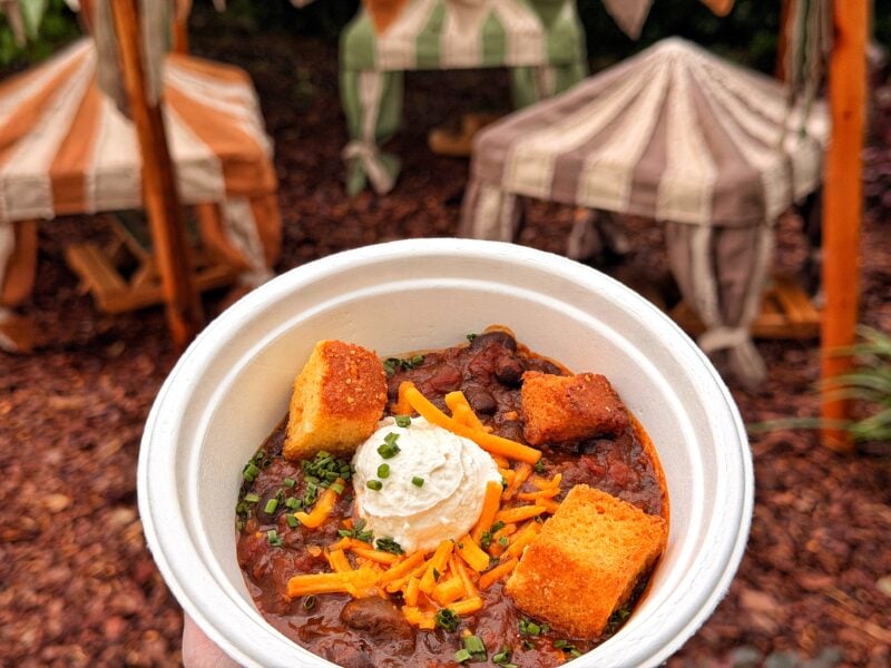 new mushroom chili 2026 EPCOT Food & Wine Vegan
